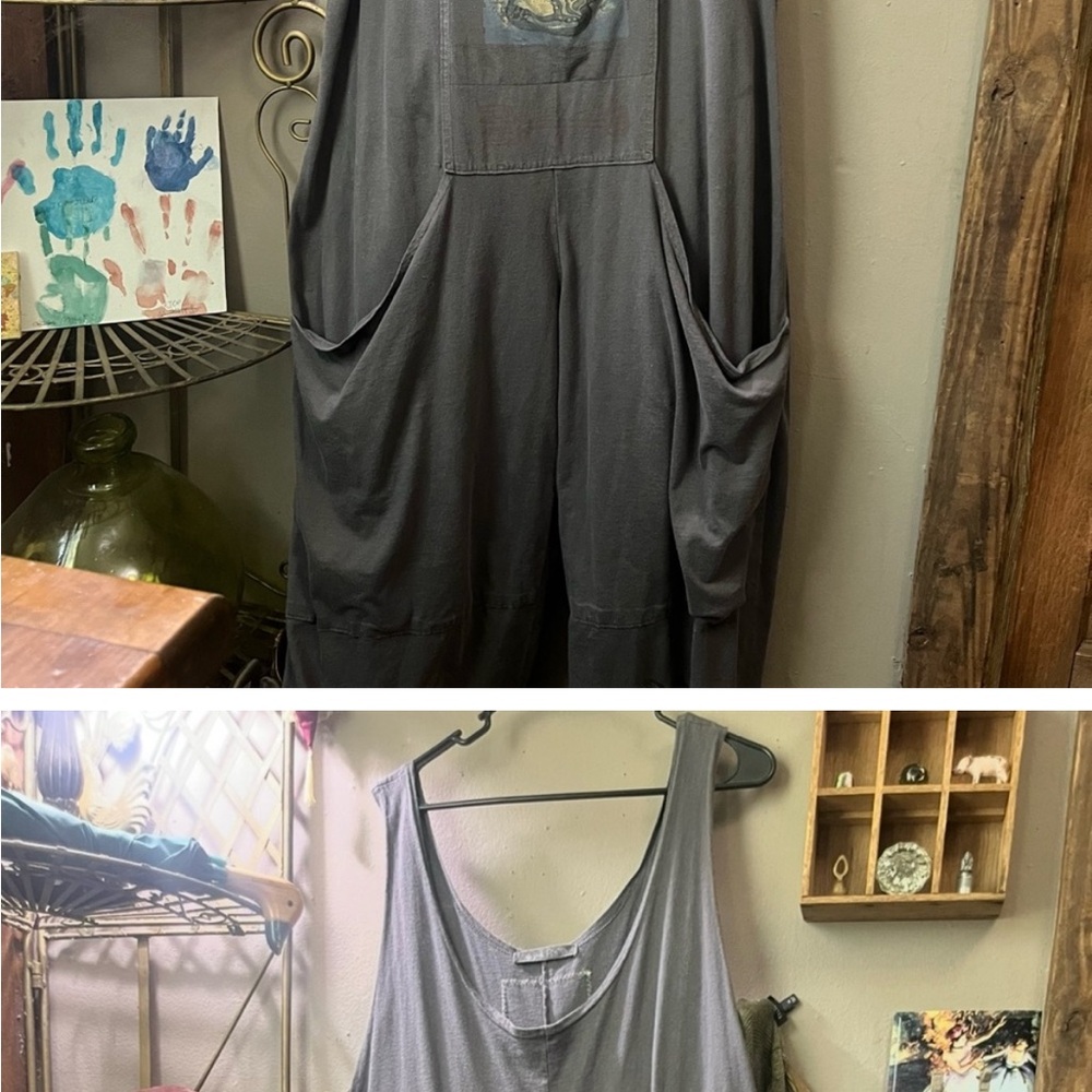 custom bundle for Baileylininger Blue fish dress and jumpsuit